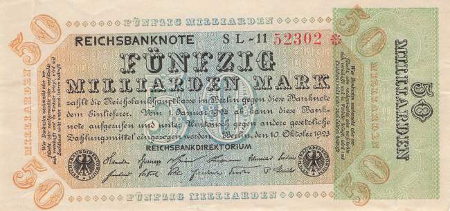 50 Milliarden Mark ro.117a SL